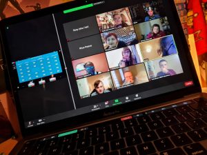 MSYPs gathered on a Zoom call in fancy dress for world book day 2021