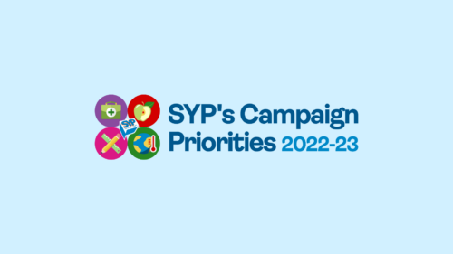 SYP's Campaign Priorities 2022-23 logo