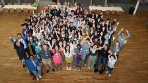 MSYPs in Orkney at SYP's 79th National Sitting with their hands in the air