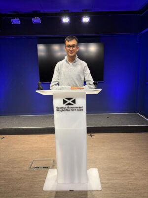 Jamail Umar, Member of the Scottish Youth Parliament for Dundee East, attending the latest Cabinet Takeover in November 2025