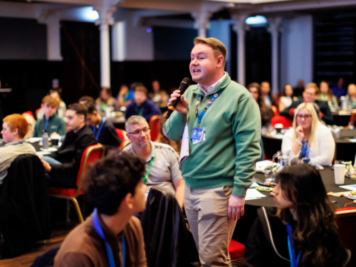 Marcus Flucker MSYP at the Scottish Youth Parliament's Sitting in September 2025